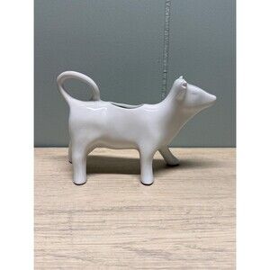 Vintage Pillivuyt France Porcelain White Cow Creamer